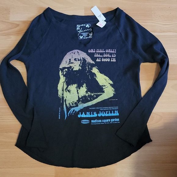 Tops - Janis Joplin thermal NWT